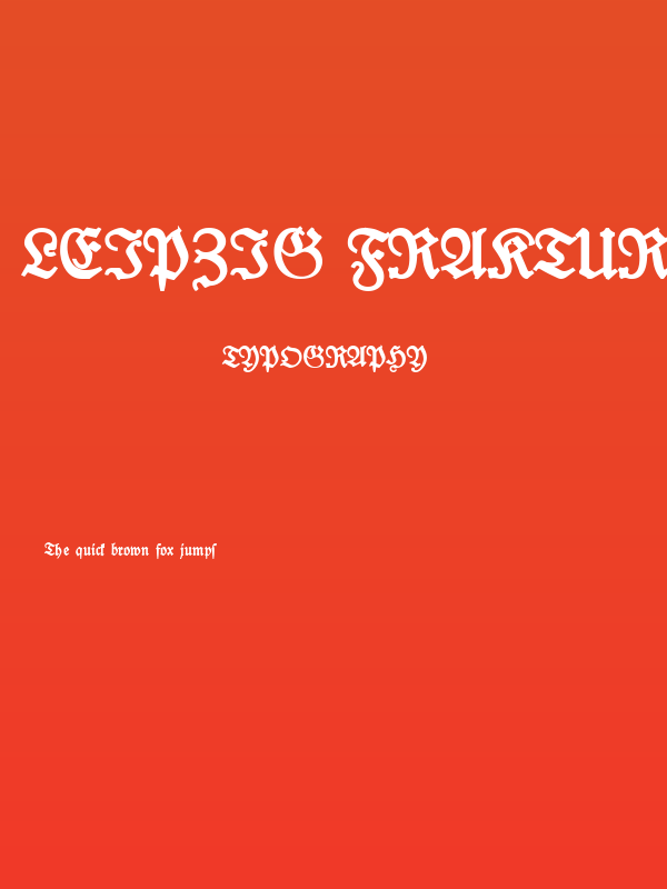 Leipzig Fraktur Bold Poster