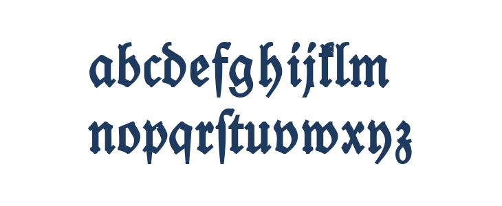 Leipzig Fraktur Bold Lowercase