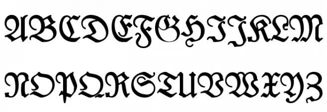 Leipzig Fraktur Bold Polices MAJUSCULES
