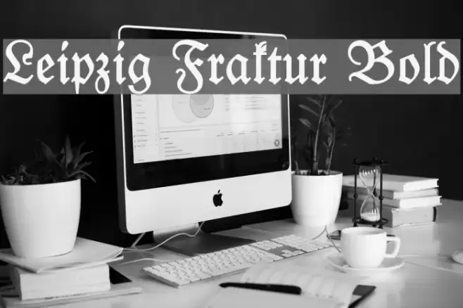 Leipzig Fraktur Bold Font examples