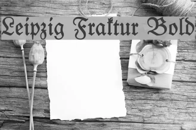 Leipzig Fraktur Bold Font examples