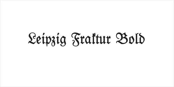 Leipzig Fraktur Bold Logo