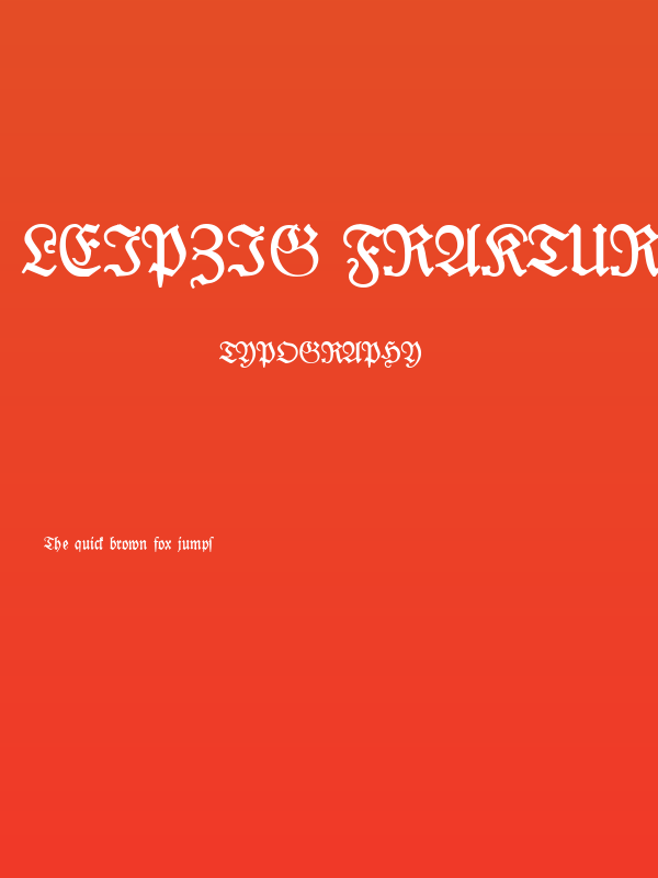 Leipzig Fraktur Bold Poster