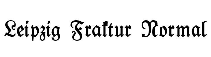 Leipzig Fraktur Normal Font