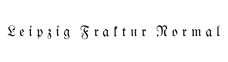 Leipzig Fraktur Normal  Fuentes Gratis Descargar