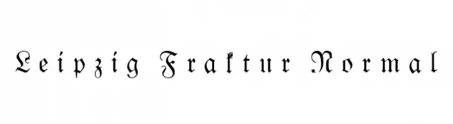 Leipzig Fraktur Normal  免费字体下载