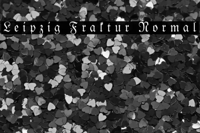 Leipzig Fraktur Normal Font examples