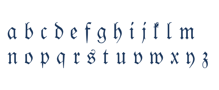 Leipzig Fraktur Normal Lowercase