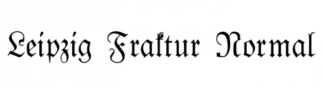 Leipzig Fraktur Normal  免费字体下载