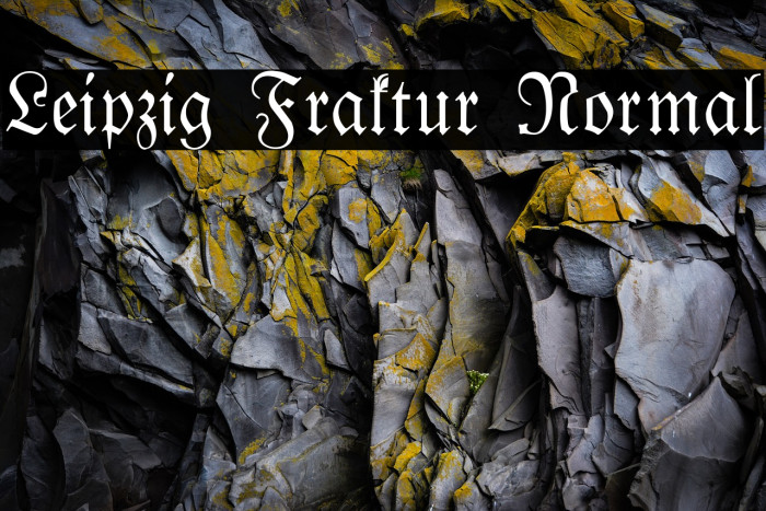 Leipzig Fraktur Normal Font examples
