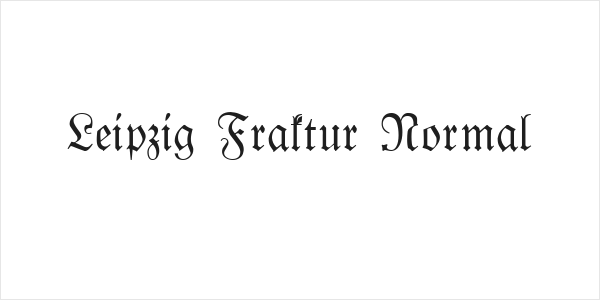 Leipzig Fraktur Normal Logo