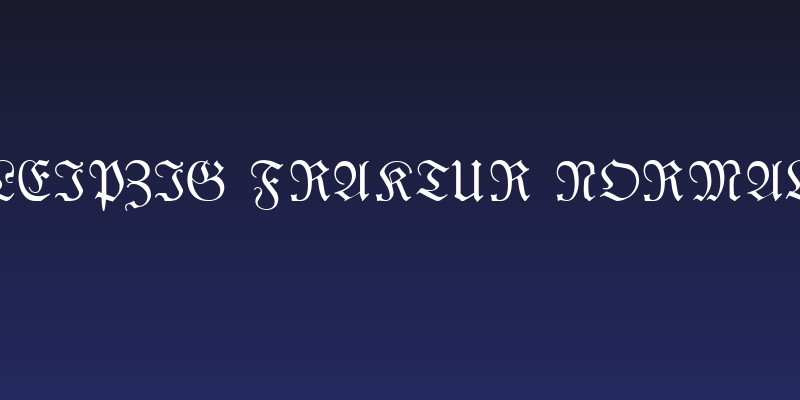 Leipzig Fraktur Normal Social Header