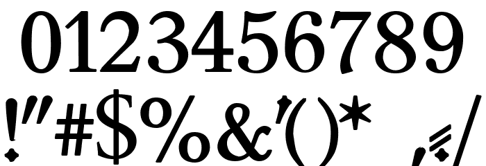 Leipzig Fraktur Normal Font OTHER CHARS