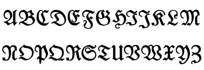 Leipzig Fraktur Normal Fuentes MAYÚSCULAS