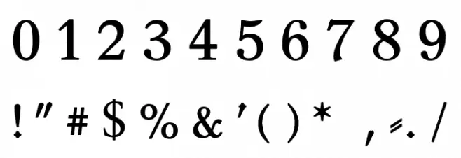 Leipzig Fraktur Normal Font OTHER CHARS