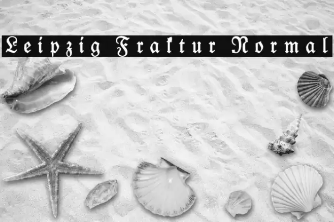 Leipzig Fraktur Normal Font examples