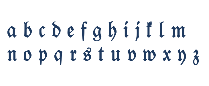 Leipzig Fraktur Normal Lowercase