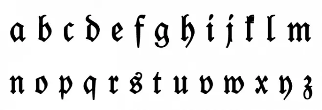 Leipzig Fraktur Normal Fonte MINÚSCULAS