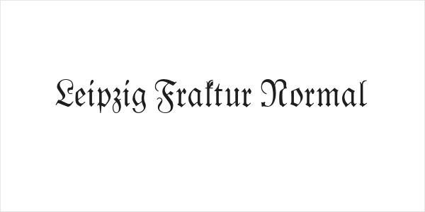Leipzig Fraktur Normal Logo