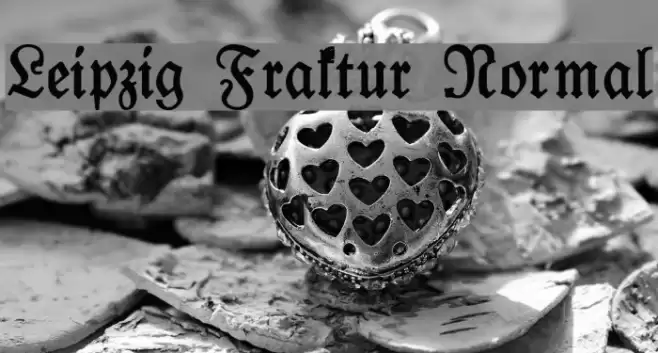 Leipzig Fraktur Normal Font examples