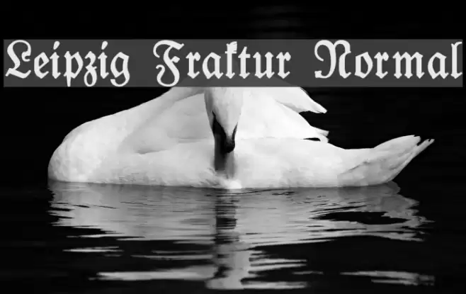 Leipzig Fraktur Normal Font examples