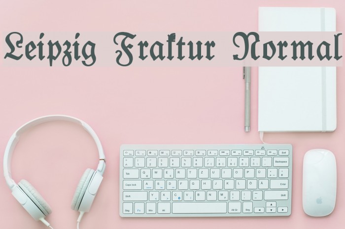 Leipzig Fraktur Normal Font examples