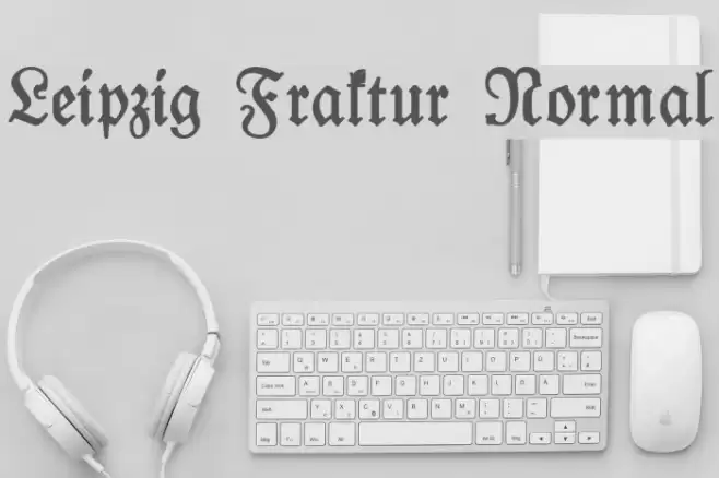 Leipzig Fraktur Normal Font examples