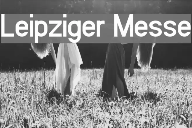 Leipziger Messe Font examples