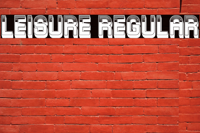 Leisure Regular Example 1