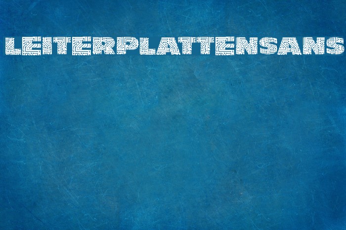 LeiterplattenSans Font examples