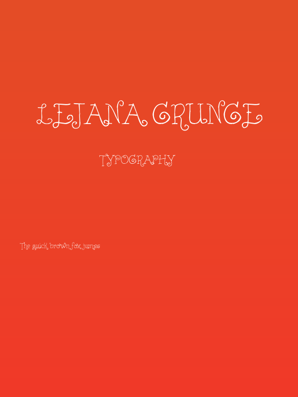 Lejana Grunge Poster