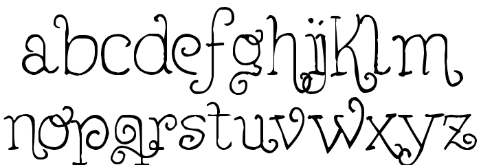 Lejana Grunge Font LOWERCASE