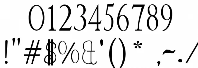 Lejana Font OTHER CHARS