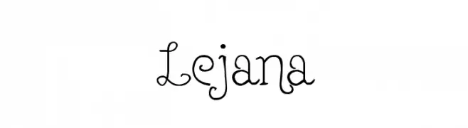 Lejana  Frei Schriftart Herunterladen