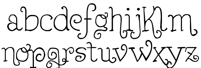 Lejana Font LOWERCASE