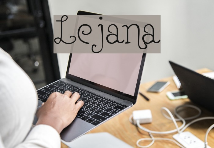 Lejana Font examples