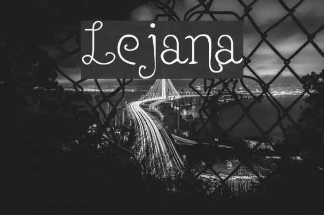Lejana Font examples