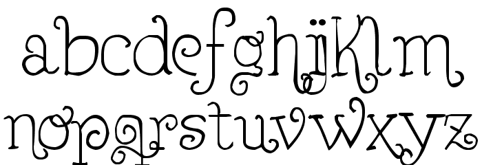 Lejana Font LOWERCASE