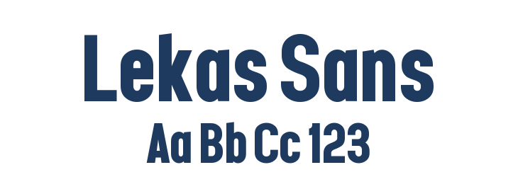 Lekas Sans Font Preview