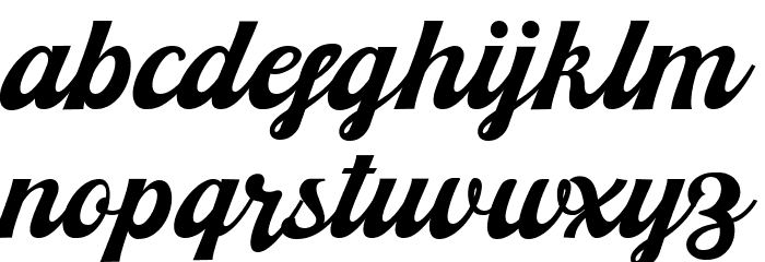 Lekcra Crubop Free Regular Font LOWERCASE