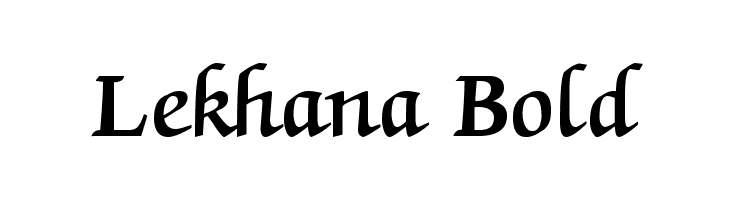 Lekhana Bold  font caratteri gratis