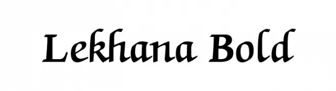 Lekhana Bold  フリーフォントのダウンロード