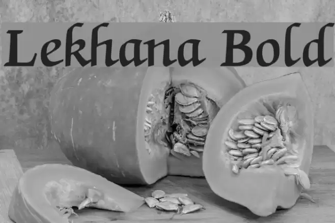 Lekhana Bold Font examples