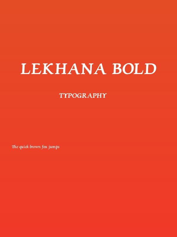 Lekhana Bold Poster