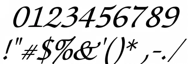 Lekhana Italic Font OTHER CHARS