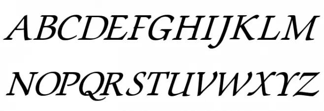 Lekhana Italic Font Litere mari