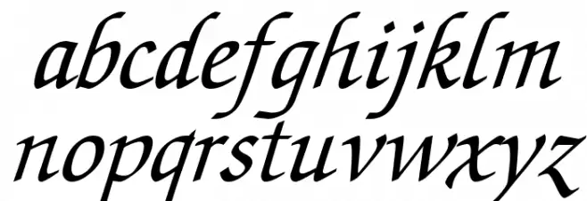 Lekhana Italic Fuentes MINÚSCULAS