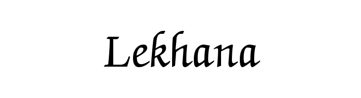 Lekhana Font