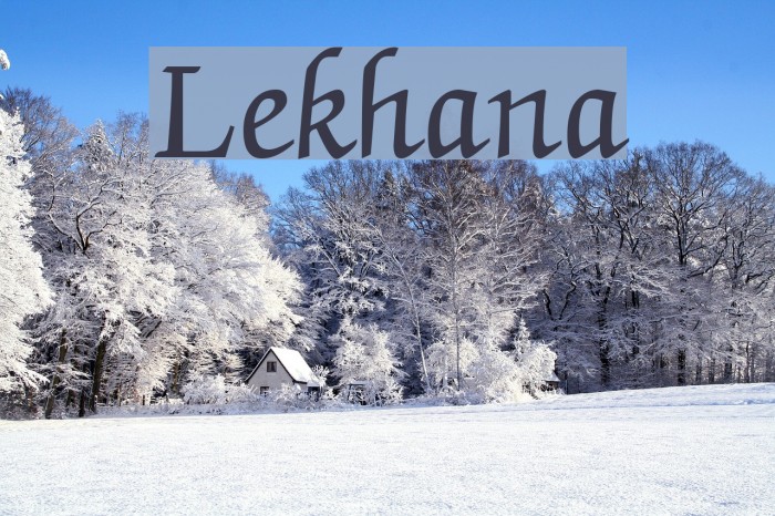 Lekhana Font examples