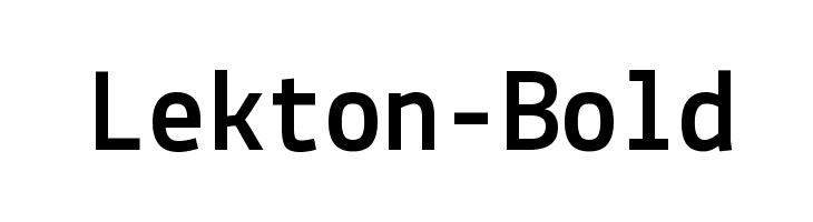 Lekton-Bold Font